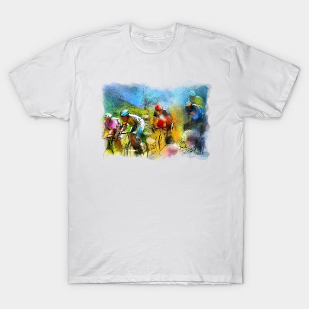 Le Tour de France 01 T-Shirt by Miki De Goodaboom